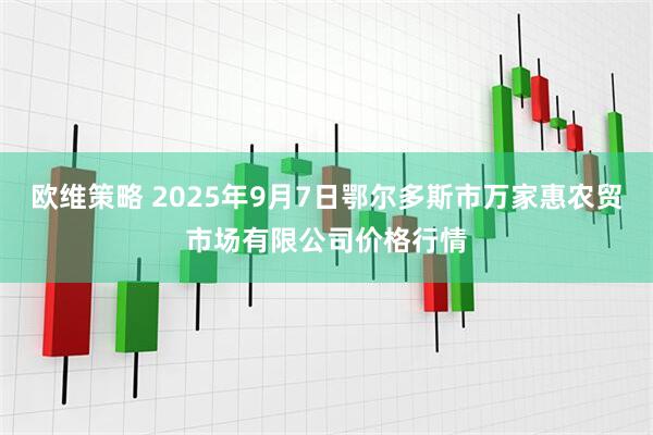 欧维策略 2025年9月7日鄂尔多斯市万家惠农贸市场有限公司价格行情