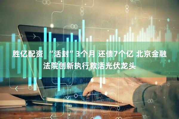 胜亿配资  “活封”3个月 还债7个亿 北京金融法院创新执行救活光伏龙头